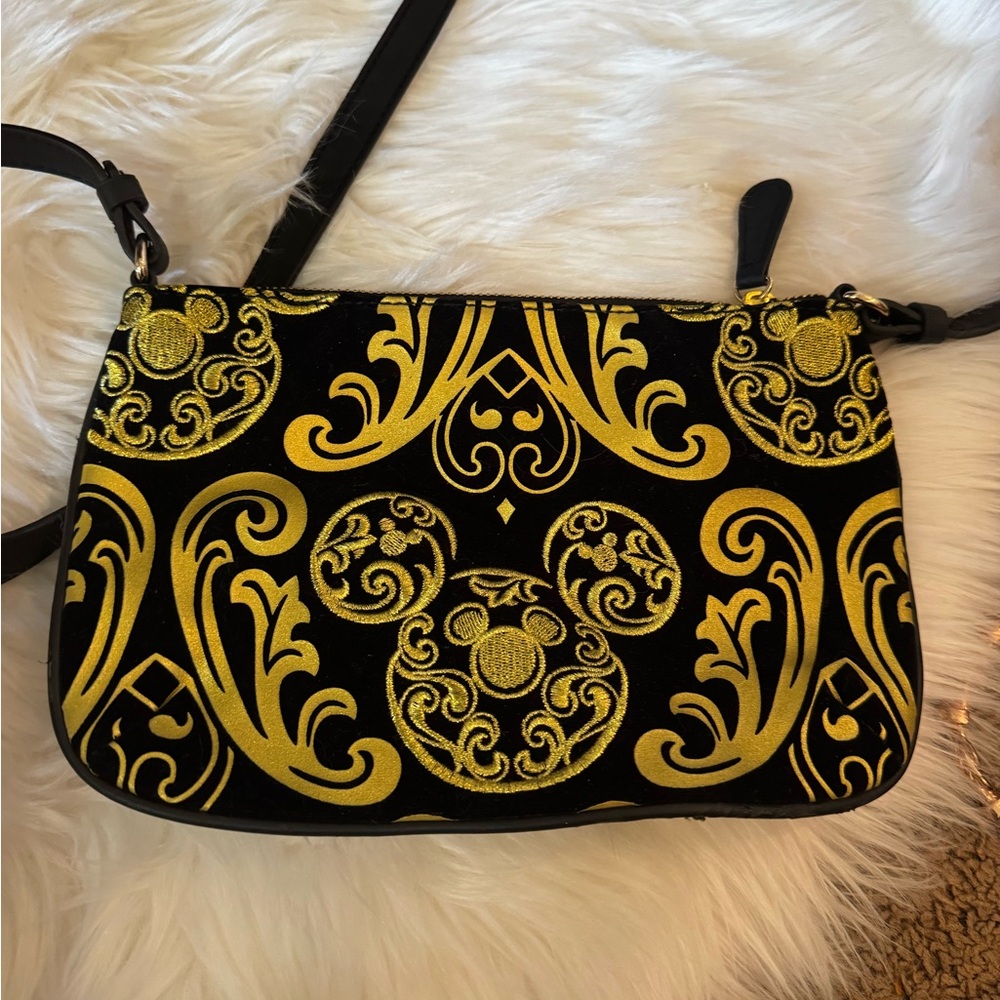 Elegant Black and Gold Women's Bag Disney purse